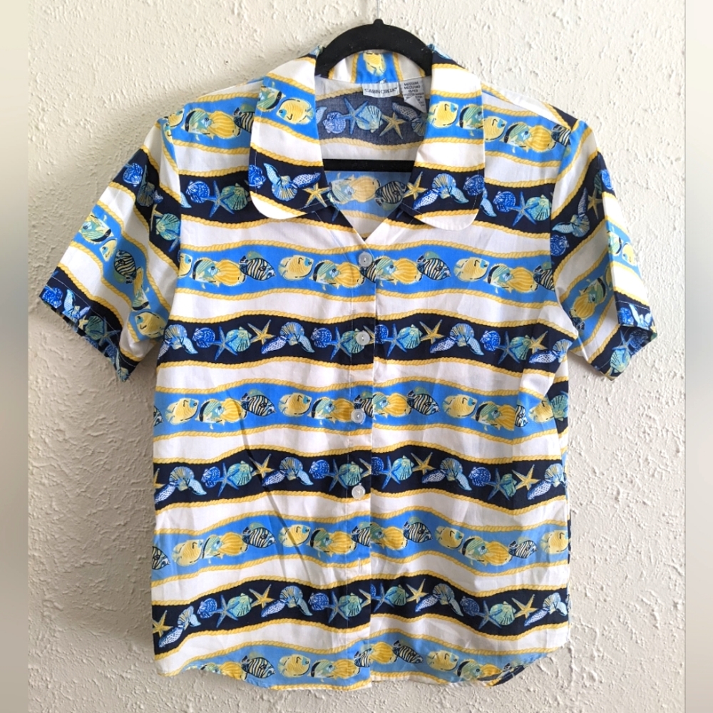 Vintage Cabin Creek Tropical Fish Shirt - Picture 2 of 7